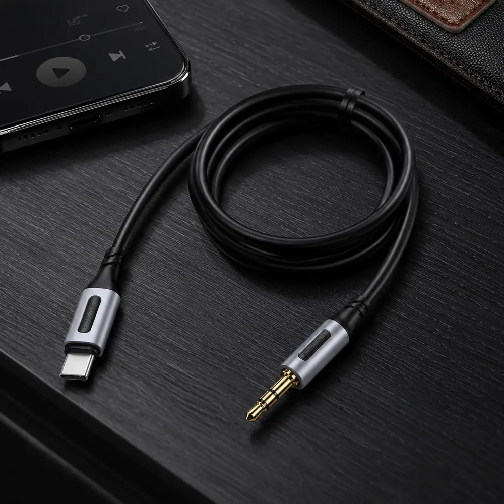 AUX перехідник Borofone BL19 USB-C to 3.5 мм — адаптер Type-C для авто