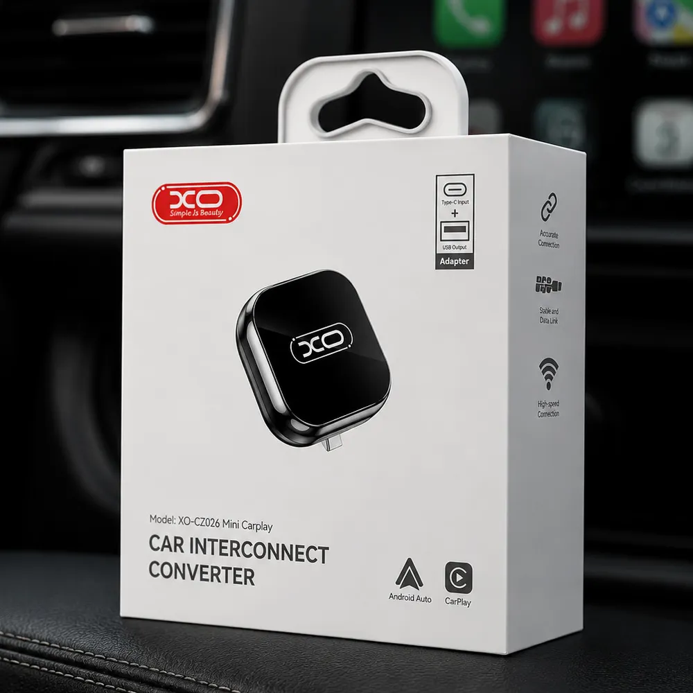 Бездротовий CarPlay та Android Auto адаптер XO CZ026 — 2в1 адаптер для авто